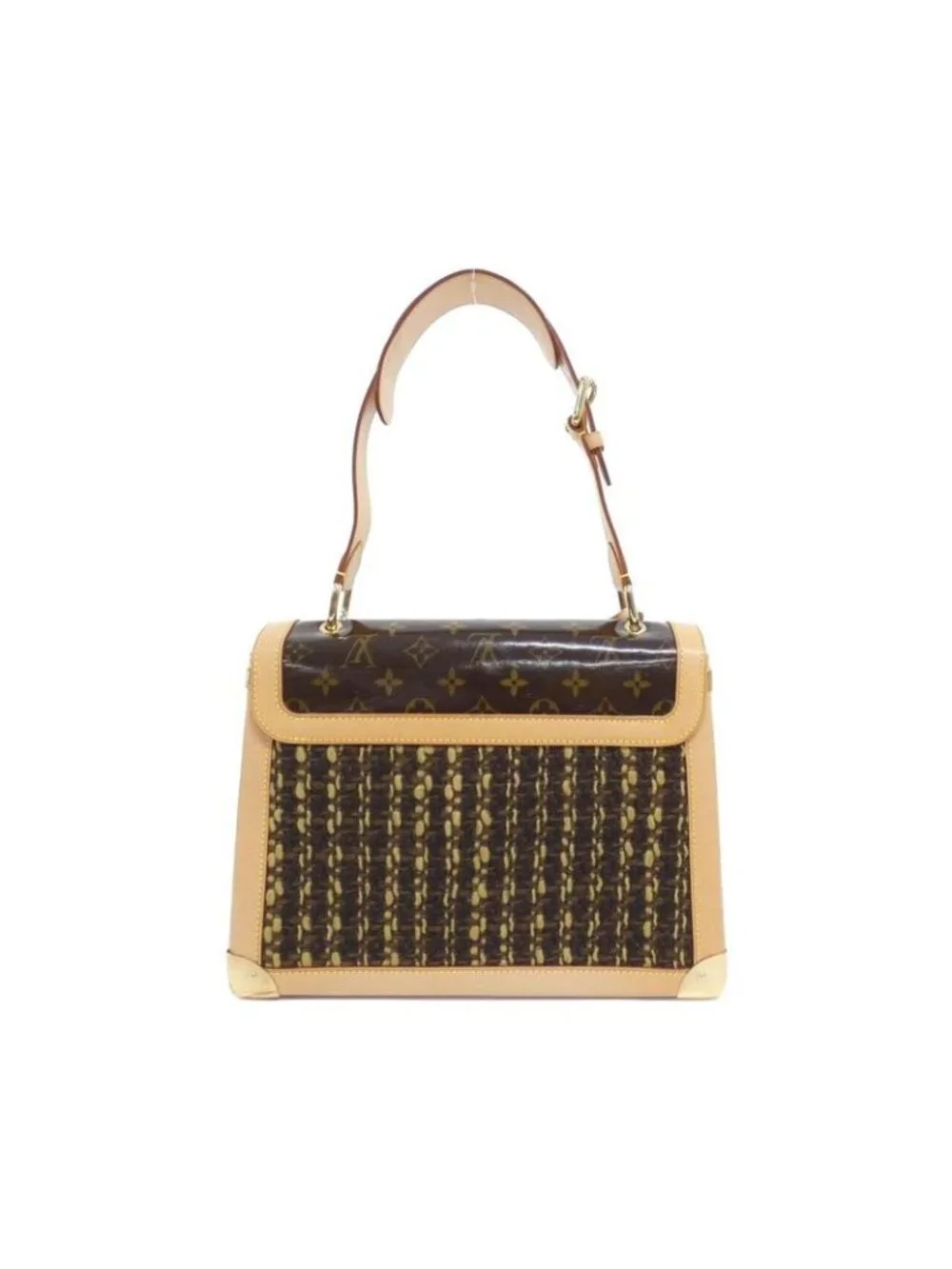 Louis Vuitton Monogram Tweed Tweedy Zip Bag Vintage - Picture 2 of 10